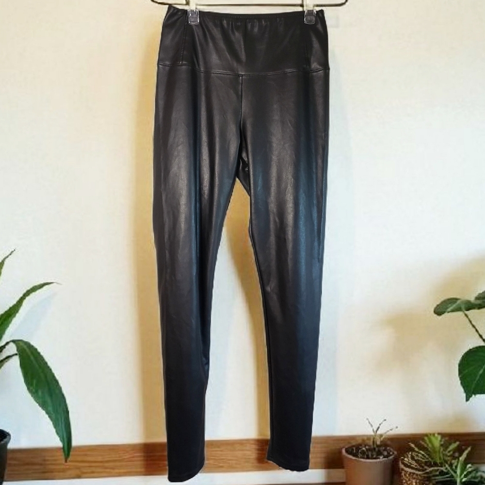 ALLSAINTS Leggings Cora High-Rise Womens Faux Leather Black US 6